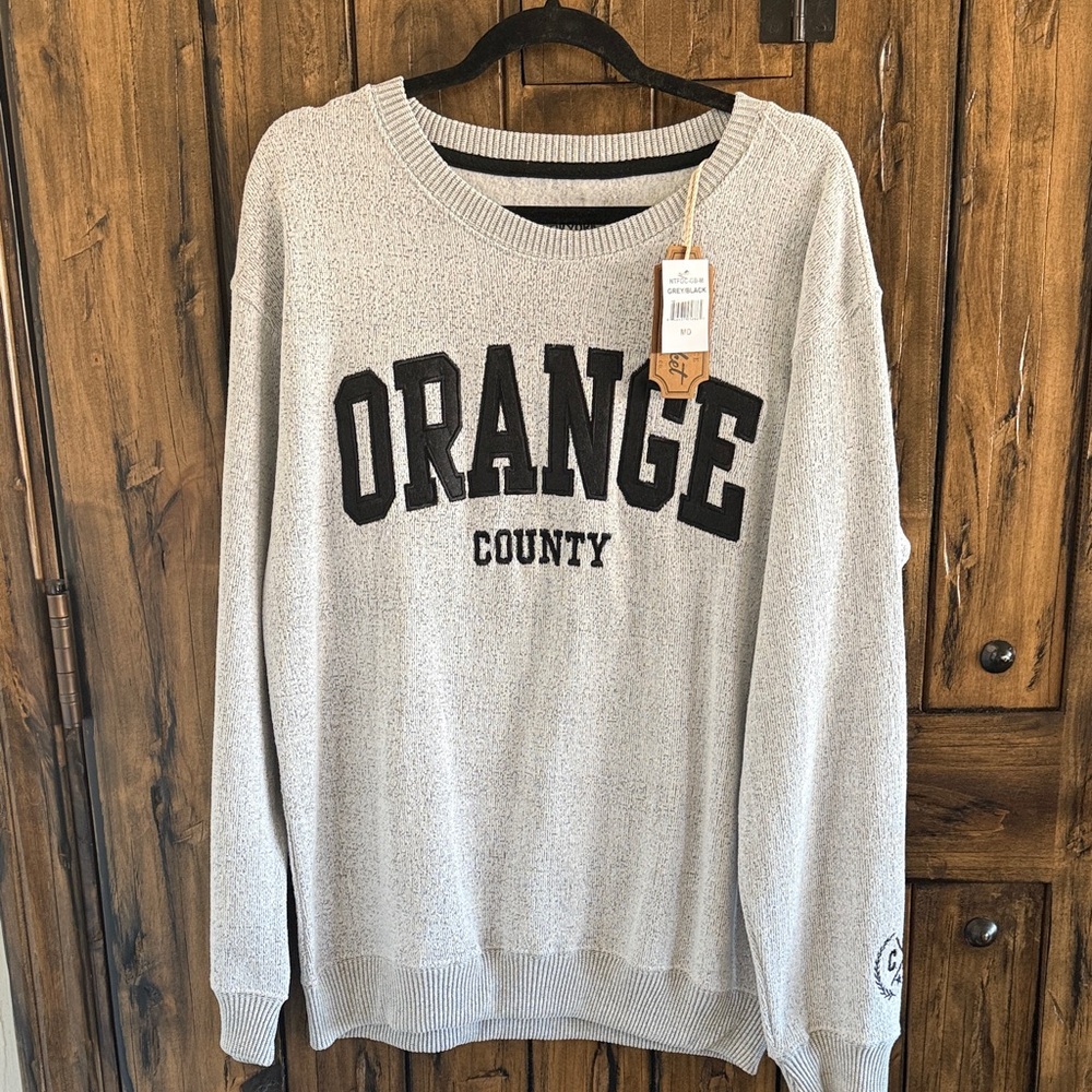 Gray Orange County Sweatshirt -NWT
